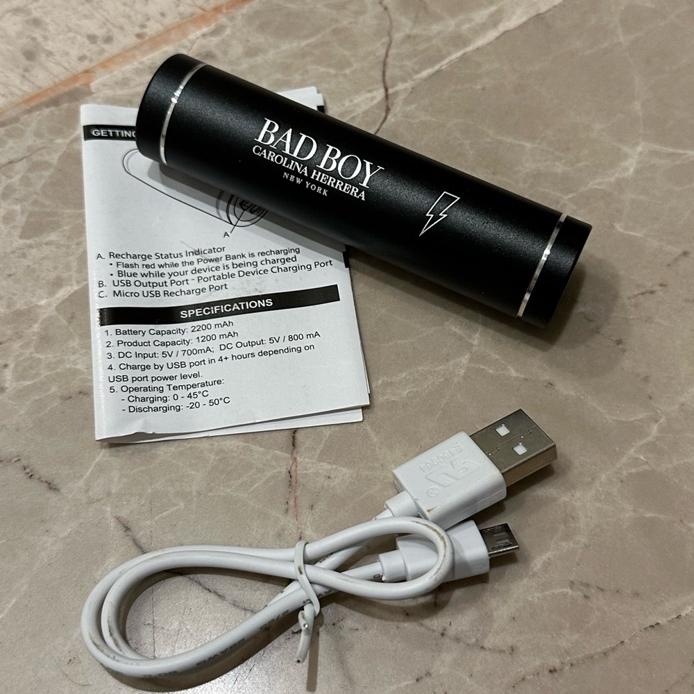 Carolina Herrera Bad boy power bank